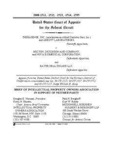 Microsoft Word - Draft Therasense Amicus Brief[removed]doc