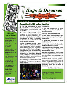 Bugs & Diseases 20th Anniversary Edition Vol. 20 No. 2 August 2009