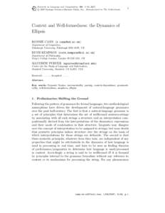 Research on Language and Computation 00: 1–30, 2007. c 2007 Springer Science+Business Media, Inc. Manufactured in The Netherlands. 1