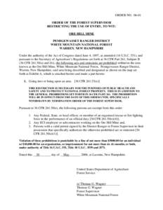 Microsoft Word - Ore Hill Mine_Closure Order_2006.doc