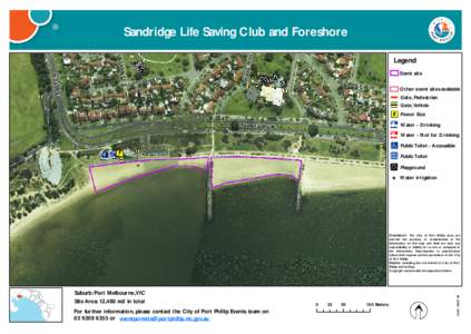 Sandridge Life Saving Club and Foreshore EN U E UE  BATM A