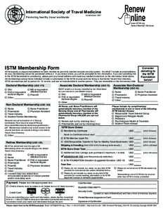 I  S International Society of Travel Medicine