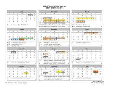 Goleta Union School District[removed]Calendar July S  M