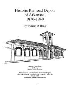 Historic Railroad Depots of Arkansas, [removed]