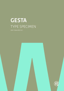 GESTA TYPE SPECIMEN www.r-typography.com Gesta Light