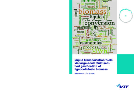 Liquid transportation fuels via large-scale fluidised-bed gasification of lignocellulosic biomass