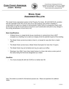 COOK COUNTY ASSESSOR’S OFFICE 118 NORTH CLARK STREET, CHICAGO, IL[removed]PHONE: [removed]FAX: [removed]WWW .COOKCOUNTYASSESSOR.COM  COOK COUNTY ASSESSOR