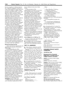 Requirements for Consumer Registration of Durable Infant or Toddler Products; Correction, February 22, 2010