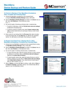 MDaemon Messaging Server - BlackBerry Device Backup and Restore Guide