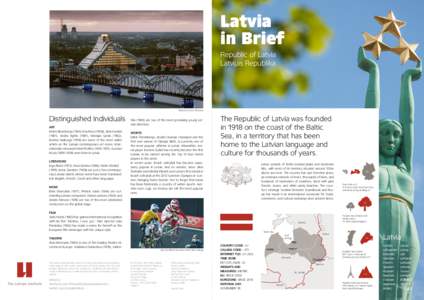 Latvia in Brief Republic of Latvia Latvijas Republika  National Library of Latvia