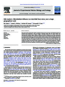 Side matters: Microhabitat influence on intertidal heat stress over a large geographical scale