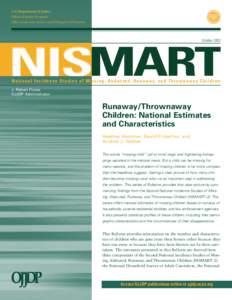 Runaway/Thrownaway Children: National Estimates and Characteristics