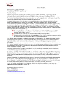 Microsoft Word - Verizon Response to NC HIE RFC v 1.0.doc
