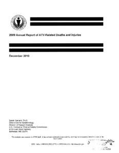 All-terrain vehicle / Consumer Product Safety Improvement Act / U.S. Consumer Product Safety Commission / Traffic collision / International Statistical Classification of Diseases and Related Health Problems / Transport / Land transport / ATVs