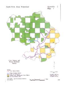 North Fork Alsea River Watershed Analysis, Coho Salmon and Winter Steelhead Habitat Map