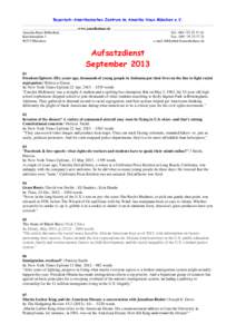 Aufsatzliste September 2013