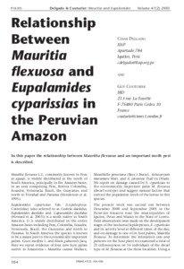 PALMS  Delgado & Couturier: Mauritia and Eupalamides