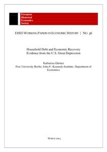 European Historical Economics Society  EHES WORKING PAPERS IN ECONOMIC HISTORY | NO. 36