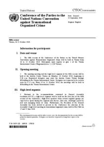 Corruption / Convention against Transnational Organized Crime / United Nations Office on Drugs and Crime / United Nations Information Service Vienna / Vienna / Transnational organized crime / United Nations / Government / Crime