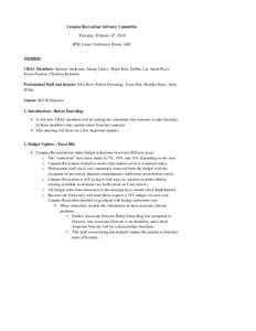 Microsoft Word - February 4th CRAC Minutes.doc