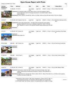 Open House Report with Photo Listings as ofat 4:18am Price Page 1