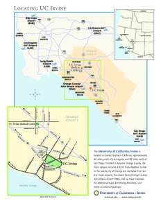 University of California /  Irvine / Orange County /  California / John Wayne Airport / Irvine / UC Irvine Medical Center / University of California / Orange /  California / Southern California / Ontario International Airport / Geography of California / California / Association of Public and Land-Grant Universities