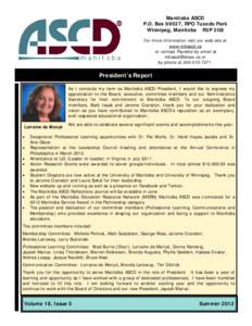 ASCD Newsletter June 2012