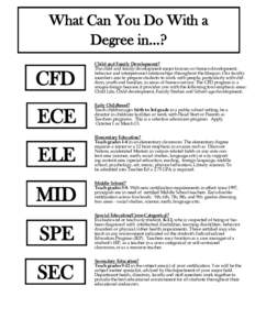 What Can You Do With a Degree in…? CFD ECE