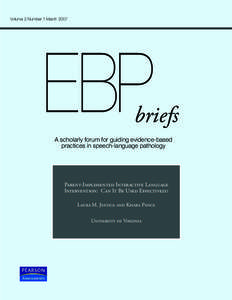 Volume 2 Number 1 March[removed]EBP briefs