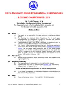 RS:X & TECHNO WINDSURFING NATIONAL