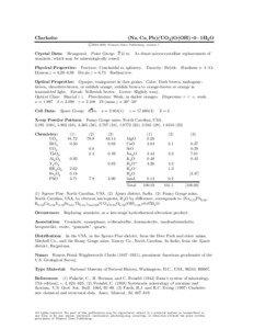 Matter / Clarkeite / Becquerelite / Uraninite / Chemistry / Oxide minerals / Natural resources