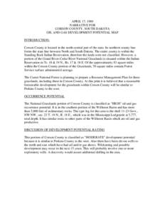 Corson County /  South Dakota / Standing Rock Indian Reservation / Perkins County /  South Dakota / Cedar River National Grassland / Williston Basin / Grand River National Grassland / Geography of South Dakota / Geography of the United States / South Dakota