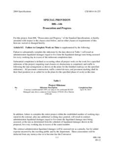 Special Provision Template