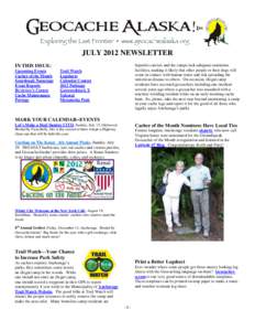 JULY 2012 NEWSLETTER hepatitis carriers and the camps lack adequate sanitation facilities, making it likely that other people or their dogs will come in contact with human waste and risk spreading the infectious disease 