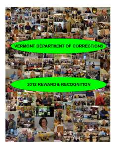 Reward and Recognition - Vermont Department of Corrections 2012