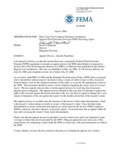 Types of insurance / Financial institutions / Institutional investors / Legal professions / Federal Emergency Management Agency / Flood insurance / National Flood Insurance Program / Claims adjuster / David I. Maurstad / Insurance / Financial economics / Investment