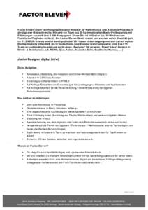 Microsoft Word - Stellenanzeige Junior Designer digital.docx