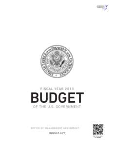 FISCAL YEAR[removed]BUDGET OF THE U.S. GOVERNMENT  OFFICE OF MANAGEMENT AND BUDGET