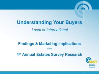 Understanding Your Buyers Local or International Findings & Marketing Implications of the