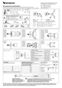 Montageanleitung Vollwellengeber,  Assembly instructions shaft encoder, Notice de montage codeur rotatif à arbre plein, Instrucciones de montaje encoder ad albero pieno, istruzioni di montaggio encoders de eje saliente.