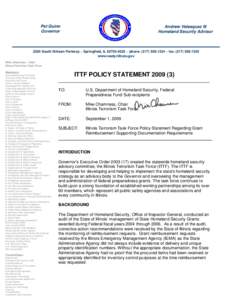 Government / Civil defense / Homeland security / United States Department of Homeland Security / Federal Emergency Management Agency / United States Homeland Security Council / Illinois Emergency Management Agency / Sheriffs in the United States / Homeland Security Grant Program / Public safety / Emergency management / Law enforcement in the United States