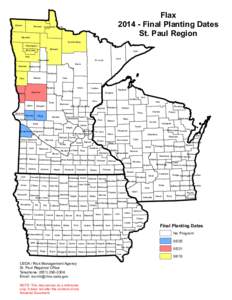 Kittson  Roseau Flax[removed]Final Planting Dates