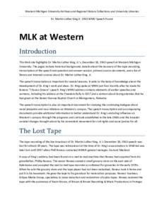 Microsoft Word - MLK at Western.doc