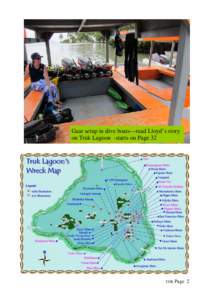 Gear setup in dive boats—read Lloyd’s story on Truk Lagoon -starts on Page[removed]Page 2