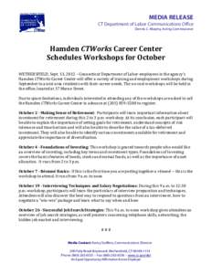 Microsoft Word[removed]Hamden Wksp Schedule Oct.doc