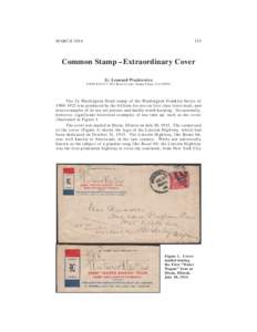 MARCHCommon Stamp – Extraordinary Cover By Leonard Piszkiewicz