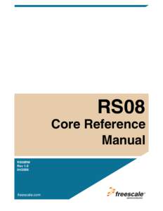 RS08 Family Reference Manual