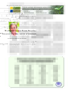Page 14 - Quebec Farmers’ Advocate / AprilRethink your farm business Who needs to be concerned with crop yields? Forget about crop heat units