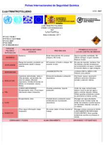 Nº CAS[removed]International Chemical Safety Cards (WHO/IPCS/ILO)