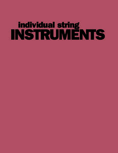individual string  INSTRUMENTS 382